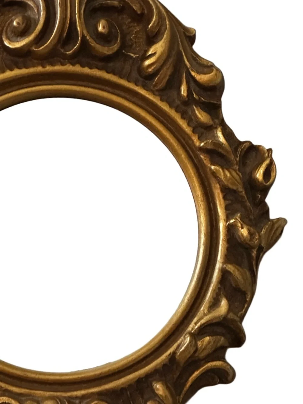Vintage Turner Ornamental Gold Wall Mirror Carved Frame Baroque or Rocco style